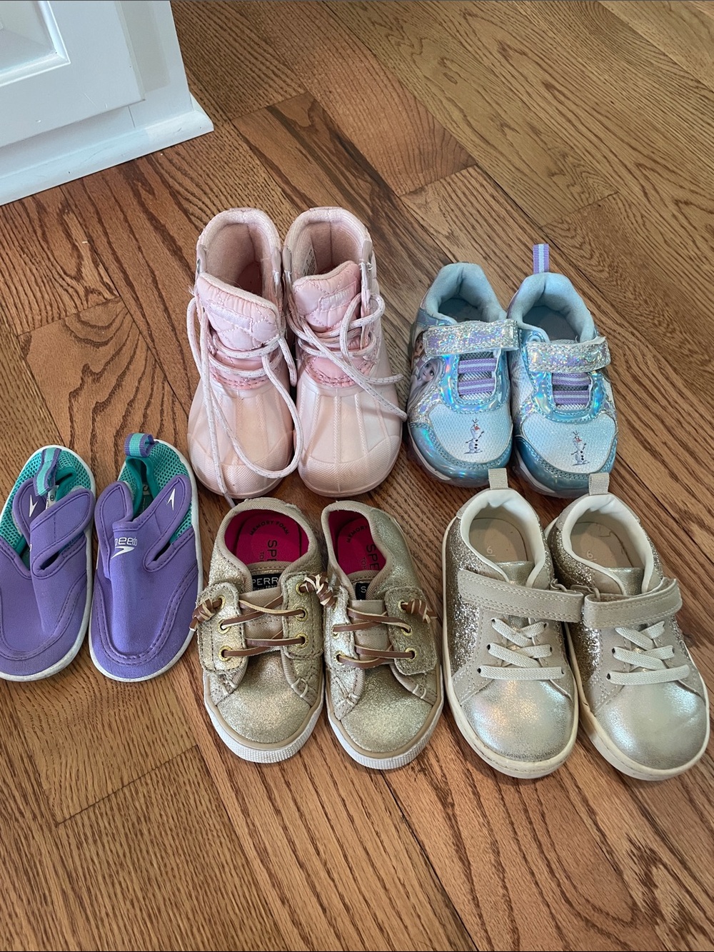 Sperry Girls Light Pink Lace-Up Duck Boot & Sneakers, Speedo, cat &Jack, Disney
